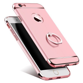 Joyroom ® Apple iPhone 6 / 6S Ling series Ultra Thin Electroplating Splicing PC + Inbuilt Metal Ring Kickstand Back Cover