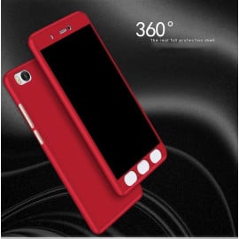 Vaku ® Xiaomi Redmi 4A 360 Full Protection Metallic Finish 3-in-1 Ultra-thin Slim Front Case + Tempered + Back Cover
