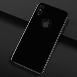 Dr. Vaku ® Apple iPhone X / XS Reflective 0.3mm 9H Hardness Gloss Finish Back Tempered