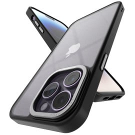Vaku Luxos ® Apple iPhone 14 Pro Max Translucent Matte Armor Slim Protective Metal Camera Case Back Cover