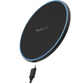 Vaku ® 15W Wireless Charger Albany Frosted Series Fast Charging pad PD & Qi-Certified with Type C Cable