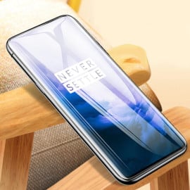 Dr. Vaku ® OnePlus 7 Pro 5D Curved Edge Ultra-Strong Ultra-Clear Full Screen Tempered Glass-Black
