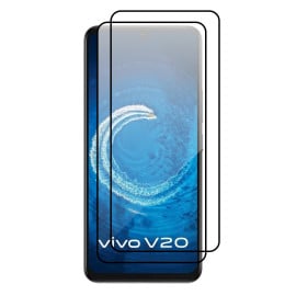 Vaku ® Combo Vivo V20 ESD Anti-Static Shatterproof Tempered Glass - Pack Of 2
