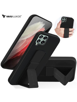 Vaku ® Samsung Galaxy M53 5G Harbor Grip Multi-Functional Magnetic Vertical & Horizontal Stand Case TPU Back Cover