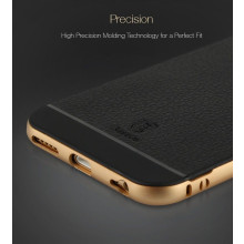 Baseus ® Apple iPhone 6 / 6S Fusion-Pro Hybrid Metal + TPU Leather Finish x2 Case Back Cover