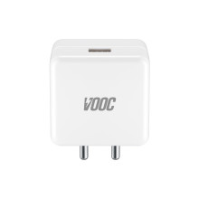Dr. Vaku ® Super Fast VOOC 20W USB Type A , Fast Charger Compatible With Oneplus / Samsung / Xiaomi / Oppo /  Realme etc Smartphone - White