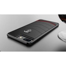 Ferrari ® Apple iPhone 8 Plus Scuderia Luxurious Leather  Stitched Limited Edition Back Cover