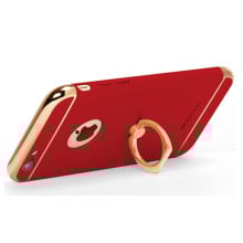 Vorson ® Apple iPhone 6 Plus / 6S Plus Ling series Ultra Thin Electroplating Splicing PC + Inbuilt Metal Ring Kickstand Back Cover