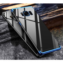 Vaku ® Samsung Galaxy S8 CAUSEWAY Series Electroplated Shine Bumper Finish Full-View Display + Ultra-thin Transparent Back Cover