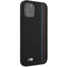 BMW Motorsports ® For iPhone 12 Pro Max (6.7) X4 M Competition Vertical Strip Pure Silicon Back Cover