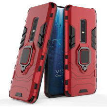 Vaku ® Vivo V17 Pro Falcon Metal Ring Grip Kickstand Shockproof Hard Bumper Dual Layer Rugged Case Cover