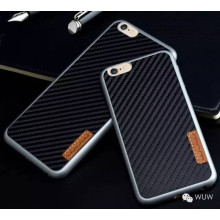 WUW ® Apple iPhone 6 / 6S K22 Carbon Fiber Finish Ultra-Light & Thin Grip Back Cover