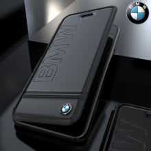 BMW ® Apple iPhone 8 Flip Official Racing Leather Case Limited Edition Flip Cover