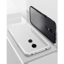 Vaku ® Xiaomi Redmi 5 GLASSINO Luxurious Edition Ultra-Shine Silicone Frame Ultra-Thin Case Transparent Back Cover