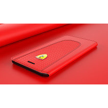 Ferrari ® Apple iPhone 7 Official California T Series Double Stitched Dual-Material PU Leather Flip Cover