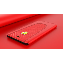Ferrari ® Apple iPhone 8 Official California T Series Double Stitched Dual-Material PU Leather Flip Cover