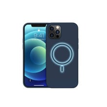 Vaku ® iPhone 12 Pro Max Magsafe Built in Halo Lock Magnetic Wireless Charging Silicon Velvet-Touch Silk Finish Shock-Proof Back Cover