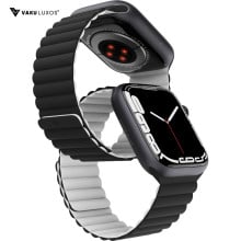 Vaku ® Silicon Magnetic Strap for Apple Watch iWatch SE & Series 7/ 6/ 5/ 4/ 3/ 2 /1 (38/40/41mm) (42/44/45mm)