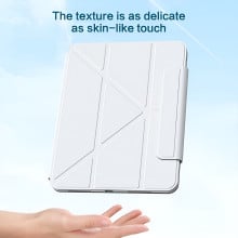 Vaku Luxos ® Apexen 360 Degree Apple iPad Pro 11 inch (M4) Back Flip Stand Cover with Pencil Holder 6-Way Adjustable Slim Shockproof Protective Case