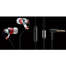 Ducati ® Official i-01 Deluxe Metallic High Fidelity 102dB In-Ear Headphones + Mic + Remote with Gold-plated Jack Earphone Black