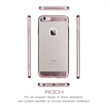 Rock ® Apple iPhone 6 Plus / 6S Plus Flame Line Series Metal Electroplated Transparent TPU Soft / Silicon Case