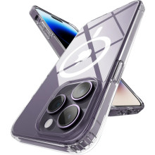 Vaku Luxos ® Glassy MagPro Clear TPU Shockproof Scratch Resistant, Slim, Thin, Military-Grade Protection Back Cover