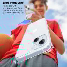 eller santé ® Apple iPhone 15 Glassy Series Clear TPU Shockproof Scratch Resistant, Slim, Thin, Military-Grade Protection Back Cover