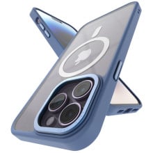Vaku Luxos ® Apple iPhone 14 Pro Translucent MagPro Armor Slim Protective Metal Camera Case Back Cover