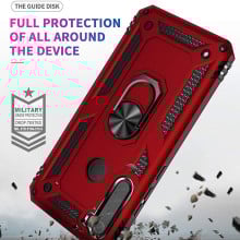 Vaku ® Xiaomi Redmi Note 8T Hawk Ring Shock Proof Cover with Inbuilt Kickstand