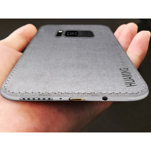 Vaku ® Samsung Galaxy S8 Luxico Series Hand-Stitched Cotton Textile Ultra Soft-Feel Shock-proof Water-proof Back Cover