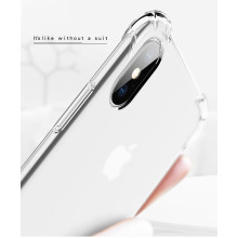 Vaku ® Apple iPhone X / XS PureView Series Anti-Drop 4-Corner 360° Protection Full Transparent TPU Back Cover Transparent