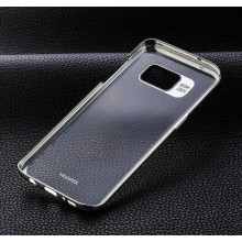 Joyroom ® Samsung Galaxy S7 Edge Transparent Full-View Protective Metal Electroplating Finish PC Back Cover