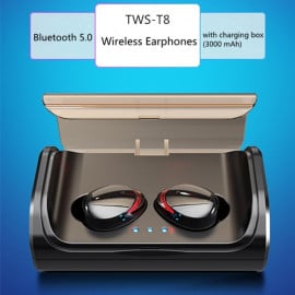 VAKU ® TWS-T8 True Wireless HD-STEREO Earphones with Bluetooth 5.0 +EDR