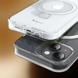 eller santé ® Apple iPhone 15 Plus Solace MagPro With Magnetic Alloy Ring Metal Kickstand Scratch Resistant Certified Mag-Safe Protection Cover