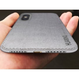 Vaku ® Apple iPhone XS Max Luxico Series Hand-Stitched Cotton Textile Ultra Soft-Feel Shock-proof Water-proof Back Cover