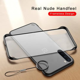 Vaku ® OnePlus Nord Frameless Semi Transparent Cover (Ring not Included)