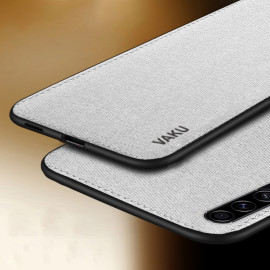 Vaku ® Samsung Galaxy A30S Luxico Series Hand-Stitched Cotton Textile Ultra Soft-Feel Shock-proof Water-proof Back Cover