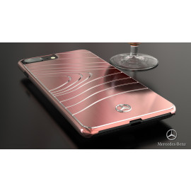 Mercedes Benz ® Apple iPhone 8 Plus SLS AMG Series Electroplated Metal Drop Line Technology Case Back Cover
