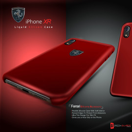 Ferrari ® Apple iPhone XR Liquid Silicon Luxurious Case Limited Edition Back Cover
