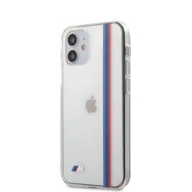BMW ® For iPhone 12 Pro Max (6.7) Motorsports Logo Transparent Tri-Color Cover