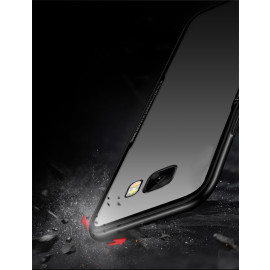 Vaku ® Samsung Galaxy C7 Pro GLASSINO Luxurious Edition Ultra-Shine Silicone Frame Ultra-Thin Case Transparent Back Cover