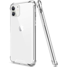 Luxos ® Compatible For iPhone 11 Hammer Series Transparent Anti-Drop 4-Corner 360° Protection Full Transparent TPU Back Cover- Transparent