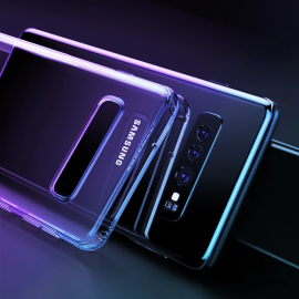 USAMS ® Samsung Galaxy S10 Transparent Creative Series Anti-Drop 4-Corner 360° Protection Back Cover