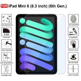 Dr. Vaku ® New iPad Mini6 (8.3-inch) 2021 Tempered Glass 2.5D ASAHI 3M Quality - Clear