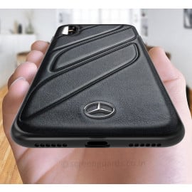 Mercedes Benz ® iPhone XS Max CLA CLASS Raven leather Back Cover