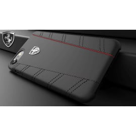 Ferrari ® Apple iPhone 7 Italian Series Leather Stitched Dual-Material PU Leather Back Cover