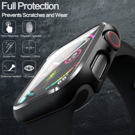 Dr. Vaku ® Apple Watch Series 4 44mm 360° Bumper Cover with Tempered Glass【Watch Not Included】