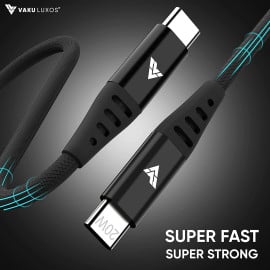 DR VAKU ® DuraTuff USB C to USB C 20W Fast Charge Power Delivery Cable Compatible  S22/S22 Ultra /S21 Plus / S22 Ultra / Note 20 / Note 20 Ultra / Etc