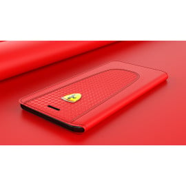 Ferrari ® Apple iPhone 7 Official California T Series Double Stitched Dual-Material PU Leather Flip Cover