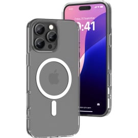 eller santé ® Apple iPhone 16 Pro Max Pureview MagPro Series Clear TPU Shockproof Scratch Resistant, Military-Grade Protection Back Cover